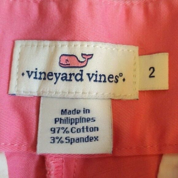 Vineyard Vines pink cotton blend 4.5" shorts - size 2 - Picture 4 of 4